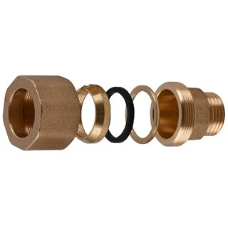 З&amp;apos;єднання зажимне пряме для труби &Oslash;28мм 3/4&Prime;З латунне LS442S OPTIMUM