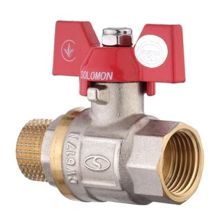 Кран кульовий прямий SOLOMON 1/2&Prime; ЗВ КБ PN40 B1008