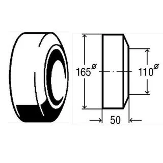 Розетка для відводу до унітаза &Oslash;110  VIEGA 101671