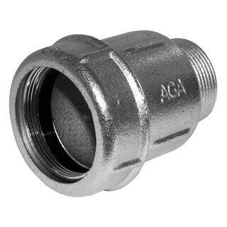 З&amp;apos;єднання пряме зажимне з зовнішньою різьбою DN25(31,2-34,4 мм) х 1&Prime; AK AGAflex