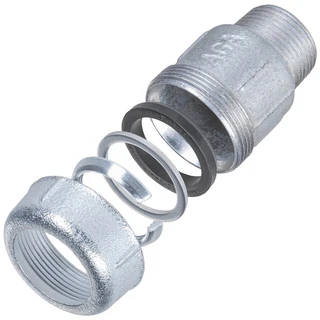 З&amp;apos;єднання пряме зажимне з зовнішньою різьбою DN25(31,2-34,4 мм) х 1&Prime; AK AGAflex