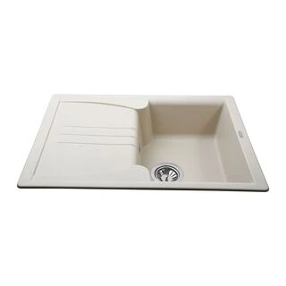 Гранітна мийка Globus Lux BALATON слонова кiстка 680х500мм