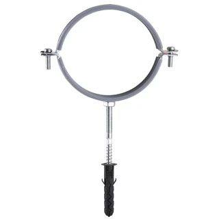 Хомут в зборi CR 4&Prime; (105-112мм) з гвинтом-шурупом 8*100 та дюбелем в уп., сірий