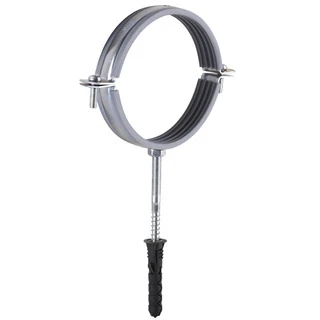 Хомут в зборi CR 4&Prime; (105-112мм) з гвинтом-шурупом 8*100 та дюбелем в уп., сірий