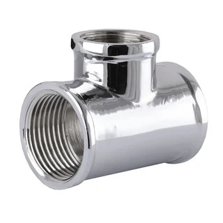 Трійник SOLOMON 1&Prime;х1/2&Prime;х1&Prime; ВВВ хром 8202