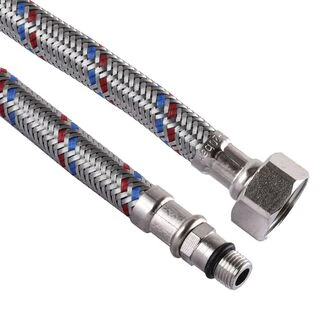 Шланг для змішувача Solomon (нерж.) М10х1/2&Prime; 0,5м HY6201 B  кор.