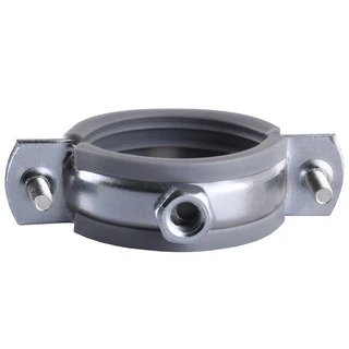 Хомут в зборi CR  1  1/4&Prime; (42-47мм) з гвинтом-шурупом 8*80 та дюбелем в уп., сірий