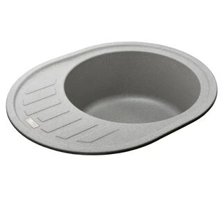 Гранітна мийка Globus Lux ARNO сірий камiнь 620x500мм-А0005