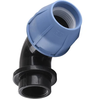 Коліно ПНД Vsplast 63*2 &amp;apos;&amp;apos;  ВР 4002