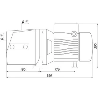 Насос відцентровий Optima JET 80-PL 0,8кВт чавун довгий