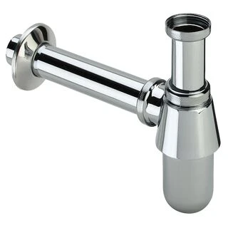 Сифон для раковини VIEGA 1 1/4&Prime; х1 1/4&Prime; металевий хром бутил. б/г100674