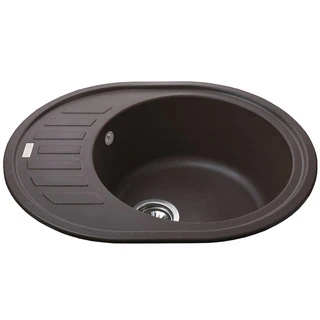 Гранітна мийка Globus Lux ARNO коричневий 620x500мм-А0006