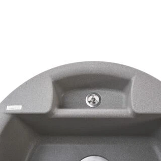 Гранітна мийка Globus Lux GURON сiрий камiнь 480мм-А0005