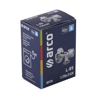 Кран кульовий кутовий ARCO 1/2&Prime;х 3/4&Prime; подовжений   00728