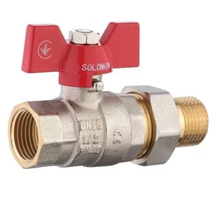 Кран кульовий прямий з американкою SOLOMON 1/2&Prime; ПОСИЛЕНИЙ 1042