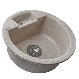 Гранітна мийка Globus Lux GURON мигдаль 480мм-А0008