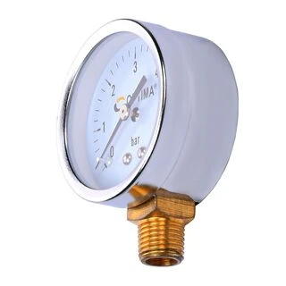 Манометр Optima 6 атм. 50 мм. нижнє під&amp;apos;єднання нерж.корпус ( Y50 - NFC-1 )