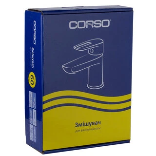 Змішувач LUGANO &Oslash;26 для раковини литий на шпильці CORSO CH-2A147C (9620000)