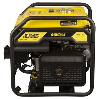 Генератор інверторний бензиновий 220В 5.5/6.0кВт 15л 4-х тактний ручний запуск SIGMA (5710761)