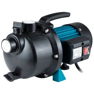 Насос відцентровий самовсмоктуючий 0.8кВт Hmax 38м Qmax 58л/хв пластик LEO EKJ-802P (775307)