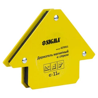 Магніт для зварки стріла 11кг 75&times;65мм (45&deg;, 90&deg;, 135&deg;) SIGMA (4270311)