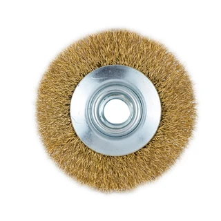 Щітка дротяна конусоподібна &Oslash;75мм М14&times;2 мм (латуньована) GRAD (9035075)