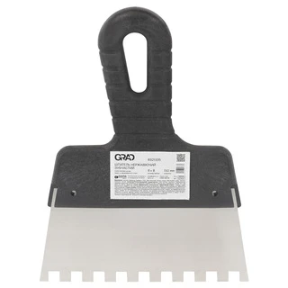 Шпатель зубчастий (нержавіючий) 150мм 8&times;8мм GRAD (8321335)