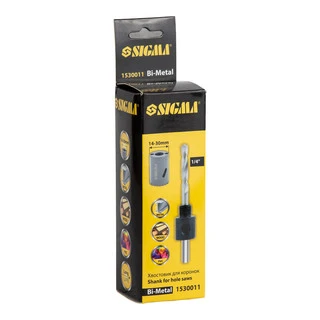 Хвостовик для коронок біметал 1/4" &Oslash;14-30мм SIGMA (1530011)