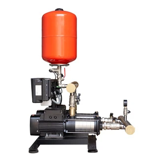 Станція підвищення тиску 2&times;1.1кВт Hmax 48м Qmax 120л/хв нерж 8л + частотне регулювання LEO 3.0 (2ECHm4-50-2AVF-1.1M-8)