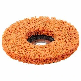 Круг зачистний з нетканого абразиву (корал) Т27 &Oslash;125&times;22.23мм помаранчевий жорсткий SIGMA (9176611)