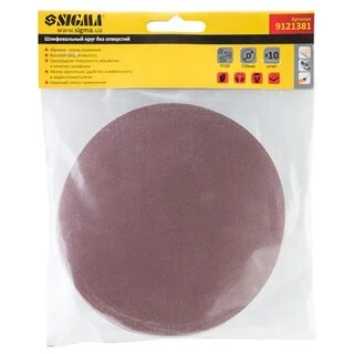 Шліфувальний круг без отворів &Oslash;150мм P150 (10шт) SIGMA (9121381)