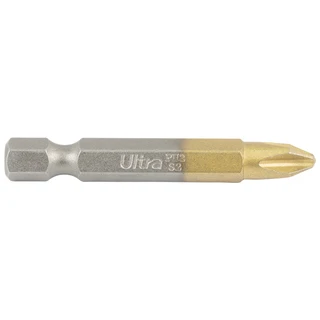 Біти PH2&times;50мм &frac14;" 10шт S2 TIN (блістер) ULTRA (4014212)