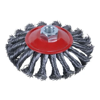 Щітка дротяна конусоподібна &Oslash;125мм М14&times;2мм (сталева кручена) SIGMA (9024121)