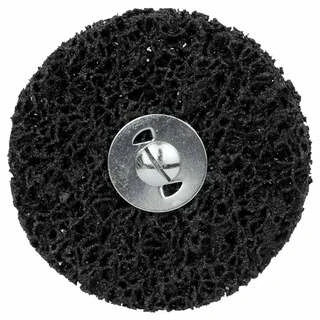 Круг зачистний з нетканого абразиву (корал) &Oslash;100мм з тримачем чорний м'який SIGMA (9175281)