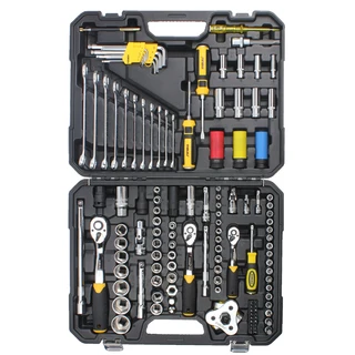 Набір насадок торцевих і біти, ключів, інструментів &frac14;" ⅜" &frac12;" 128шт CrV SIGMA (6003791)