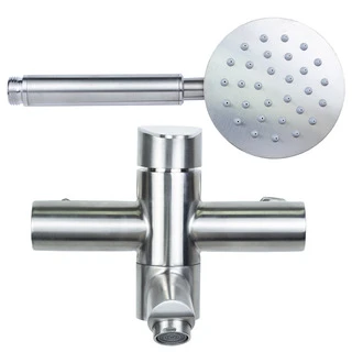 Змішувач HT &Oslash;35 для ванни гусак прямий 100мм дивертор вбудований картріджний SS AQUATICA T-2C171P (9719211)