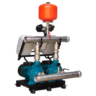 Станція підвищення тиску 380В 2&times;3.0кВт Hmax 38м Qmax 450л/хв 12л + каскадне керування LEO 3.0 (2AC300CH2-2S531-4.0-12)