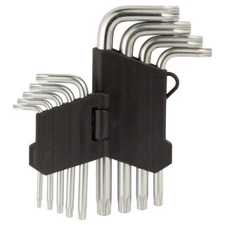 Ключі TORX 9шт T10-T50 мм CrV (короткі з отвором) SIGMA (4022211)