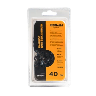 Ланцюг для бензопили 40см крок ланцюга 0.325 паз 1.3мм 64DL чизель SIGMA (5606481)