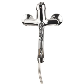 Змішувач s55 &Oslash;40 для ванни вилив прямий 350мм дивертор вбудований картриджний AQUATICA (9755220)