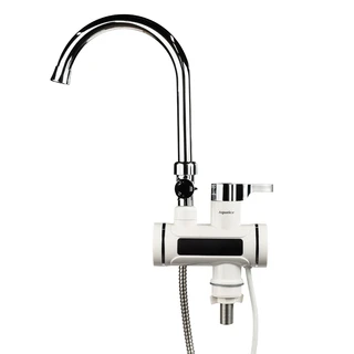 Кран-водонагрівач проточний s98 3.0кВт для ванни вилив вухо на гайці з дисплеєм AQUATICA (9798203)