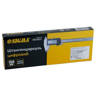 Штангенциркуль цифровий 150мм точність &plusmn;0.02мм (пенал) SIGMA (3923021)