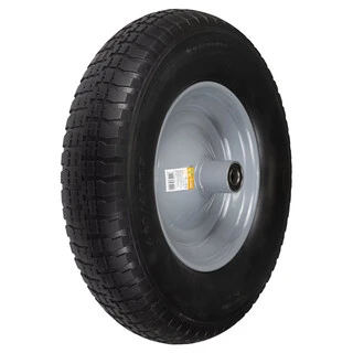 Колесо для тачки безкамерне поліуретанове 15" (4.00-8) 387&times;92мм вісь &Oslash;16мм довжина 103мм FLORA (5058444)