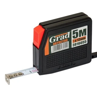 Рулетка з автостопом 5м&times;13мм (чорна) GRAD (3816055)