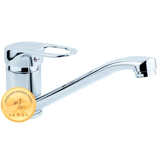 Змішувач MJ &Oslash;40 для кухні гусак прямий 250мм на шпильці AQUATICA MJ-2B229C (9744130)