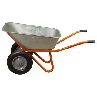 Тачка будівельна двоколісна 100л 320кг колесо 15" (з 4-х ЧАСТИН) FLORA (5056714)