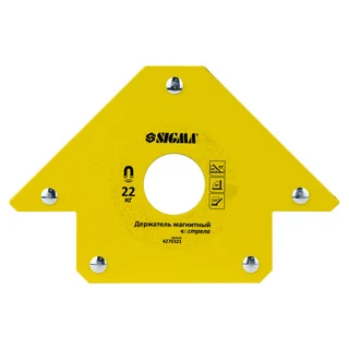 Магніт для зварки стріла 22кг 90&times;90мм (45&deg;, 90&deg;, 135&deg;) SIGMA (4270321)