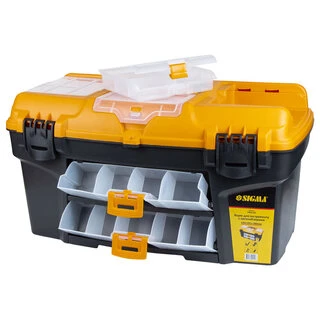 Ящик для інструменту зі знімними органайзерами та консоллю 534&times;291&times;280мм SIGMA (7404141)