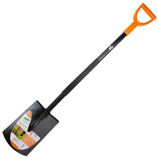 Лопата штикова прямокутна з металевою ручкою 290&times;195&times;1170мм 2.0кг FLORA (5045404)
