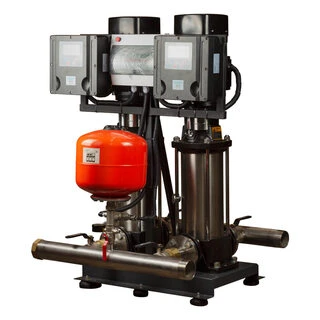 Станція підвищення тиску 380В 2&times;4.0кВт Hmax 122м Qmax 216.7л/хв 12л + частотне регулювання LEO 3.0 (2LVR10-12-2AVF-4.0-12)